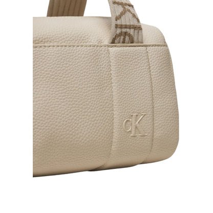 Cream Polyethylene Handbag