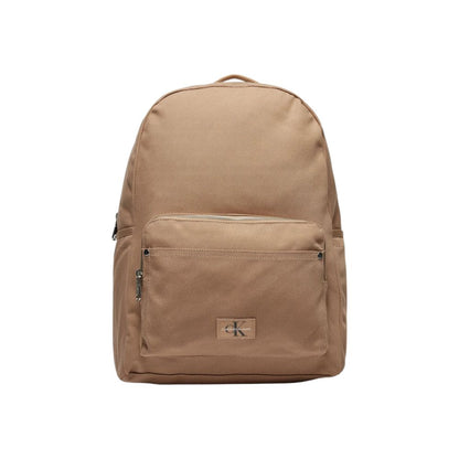 Beige Recycled Polyester Backpack