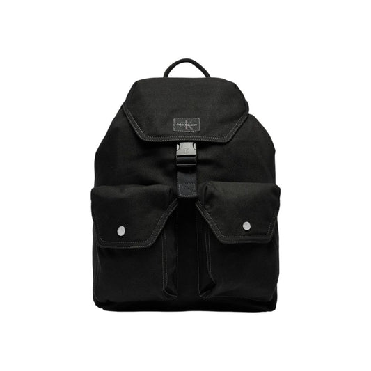 Black Recycled Polyester Backpack