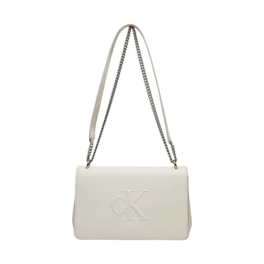 Cream Polyethylene Handbag