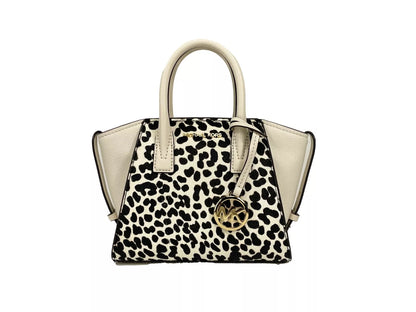 Avril XS Cream Cheetah Satchel Crossbody Bag Purse