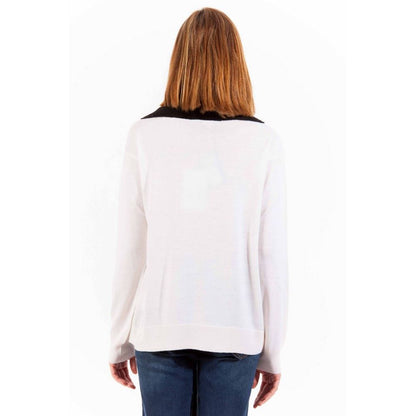 White Wool Women Sweater