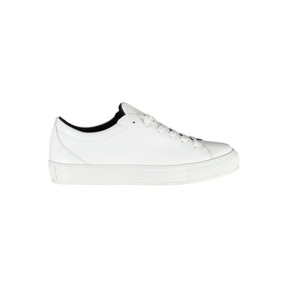 White Synthetic Women Sneaker