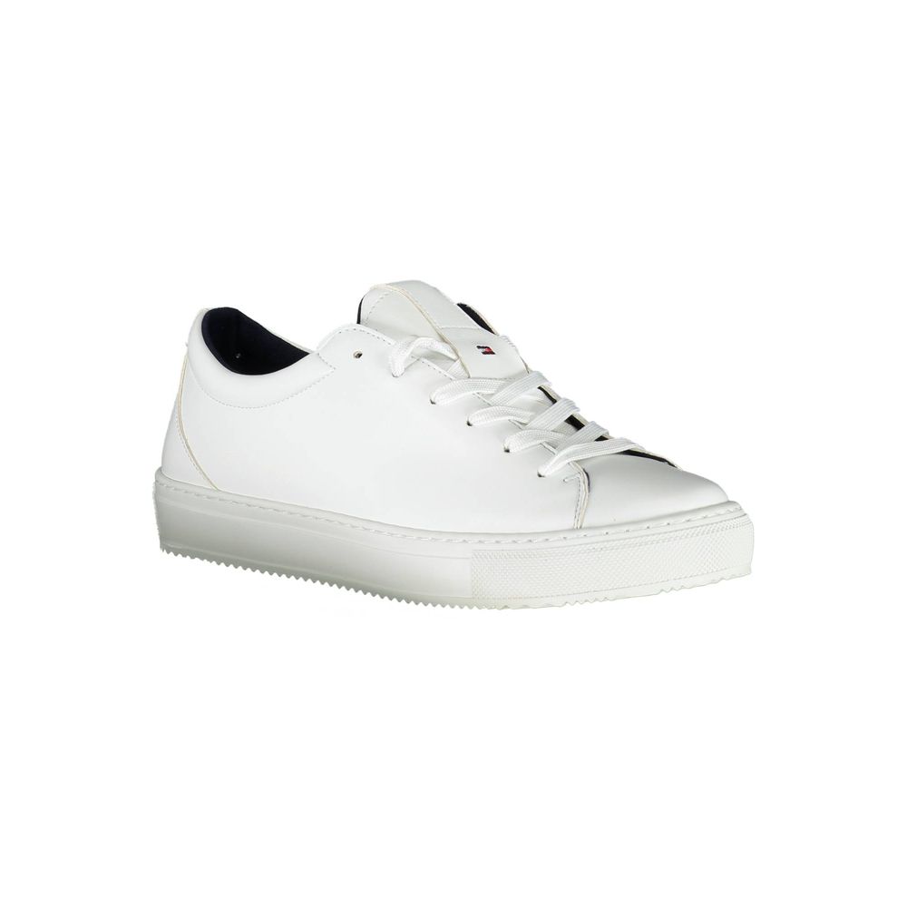 White Synthetic Women Sneaker