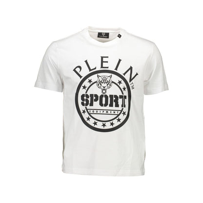 White Cotton Men T-Shirt