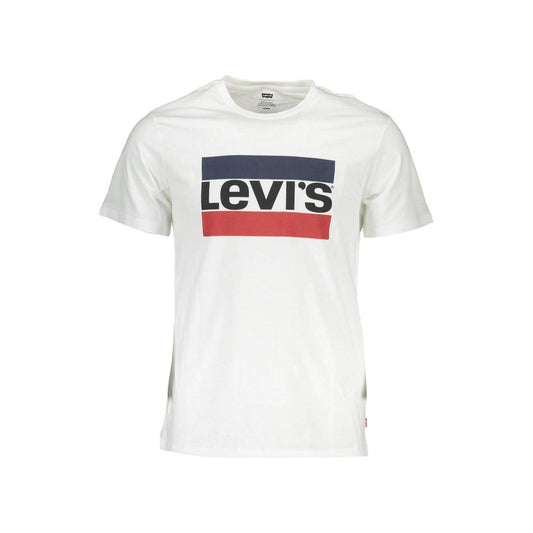 White Cotton Men T-Shirt