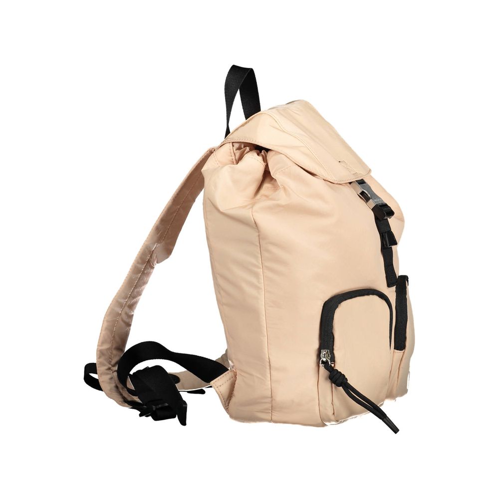 Pink Nylon Women Backpack