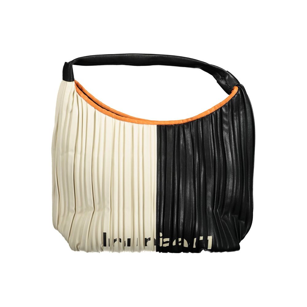 Black Polyethylene Women Handbag