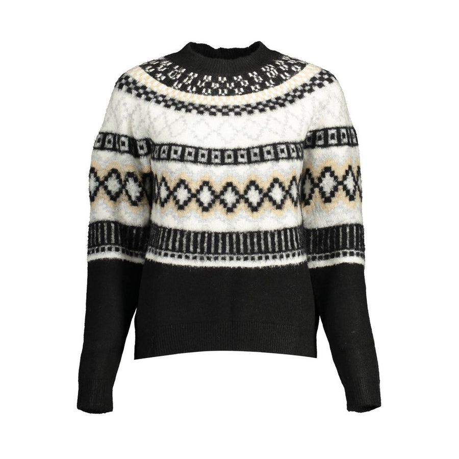 Black Polyester Women Sweater