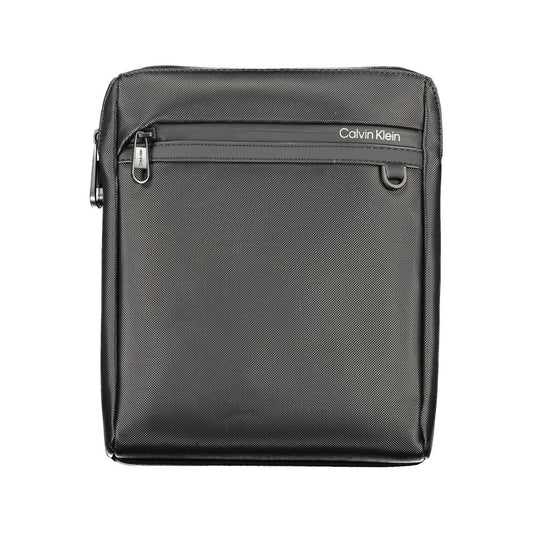 Black Polyethylene Men Shoulder Bag