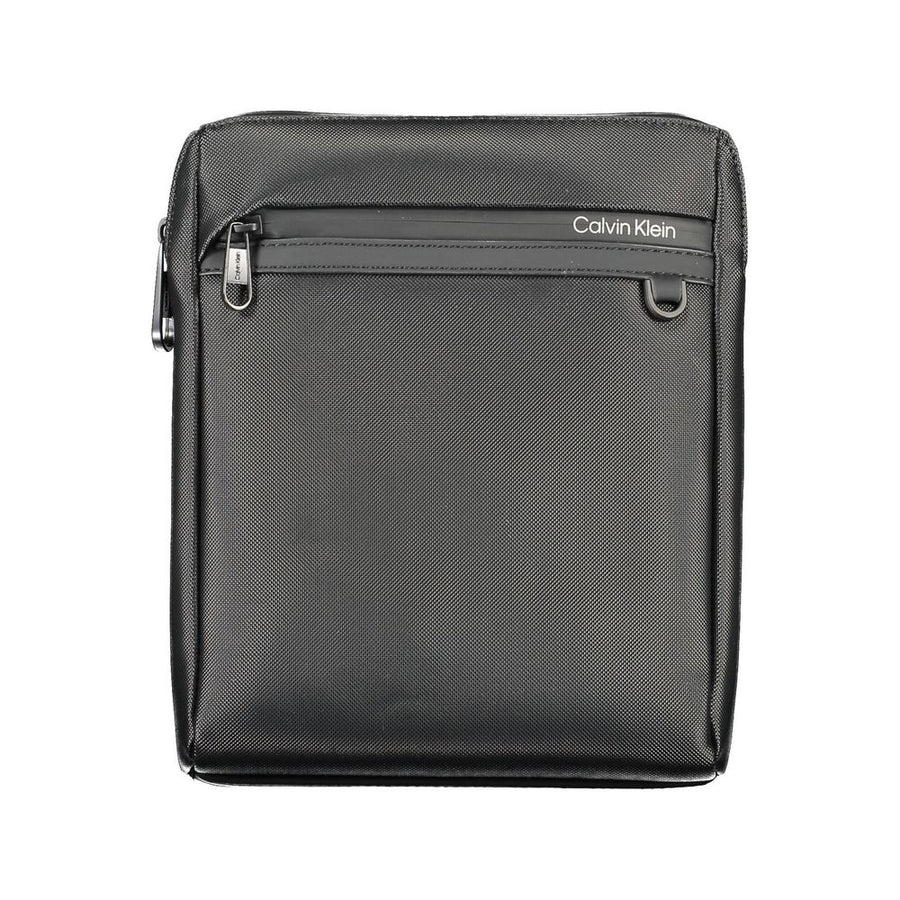 Black Polyethylene Men Shoulder Bag