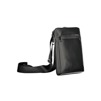 Black Polyethylene Men Shoulder Bag