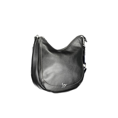 Black Polyethylene Women Handbag