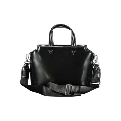 Black Polyethylene Women Handbag