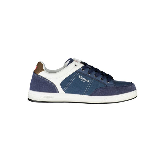 Blue Eco Leather Men Sneaker