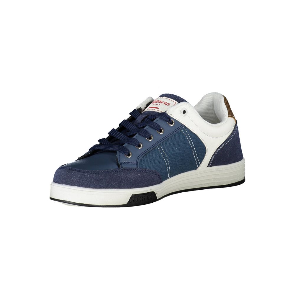 Blue Eco Leather Men Sneaker