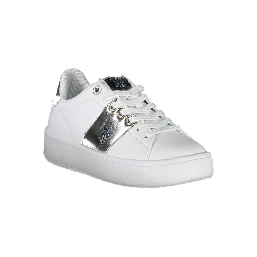 White Polyethylene Women Sneaker