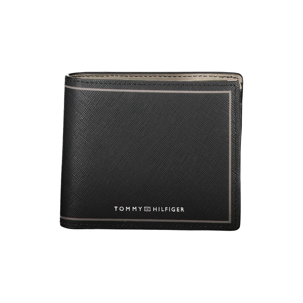 Elegant Black Leather Bifold Wallet