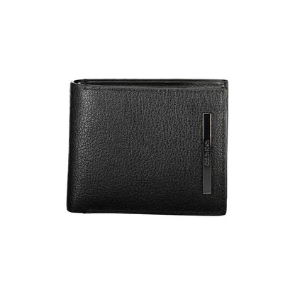 Elegant Black Leather Wallet with RFID Block