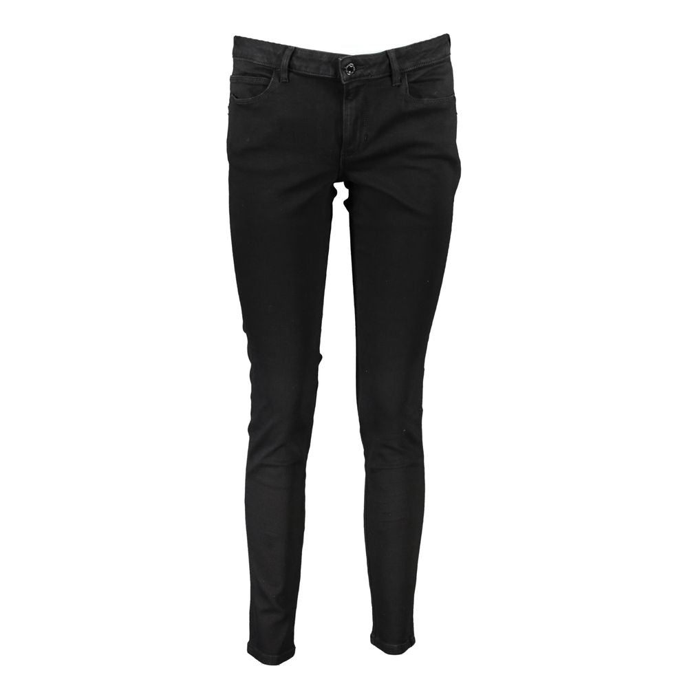 Black Cotton Jeans & Pant