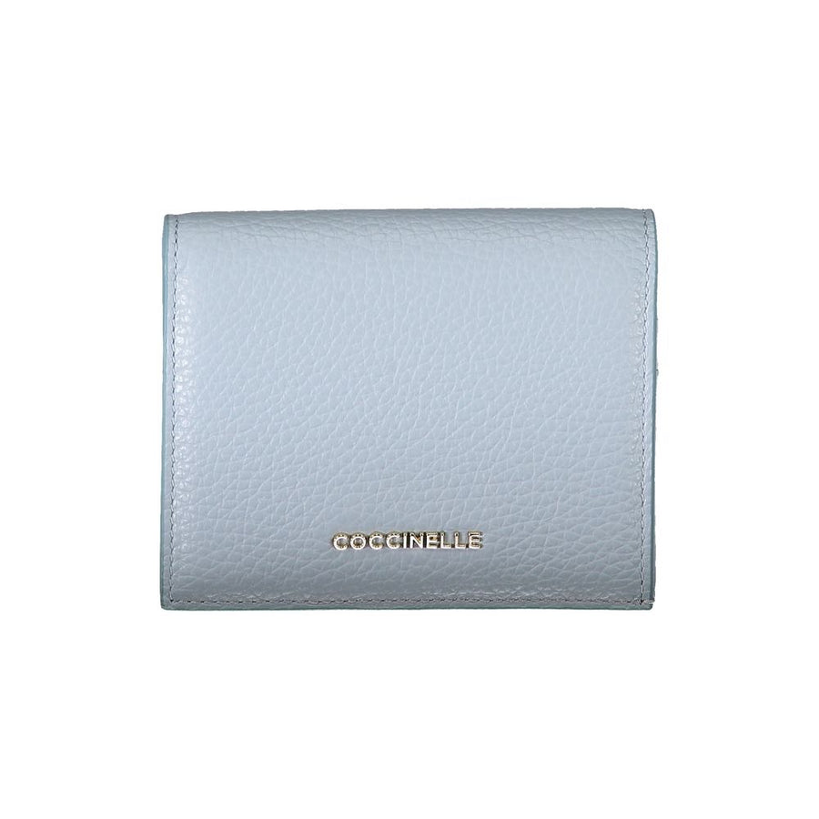 Light Blue Leather Wallet