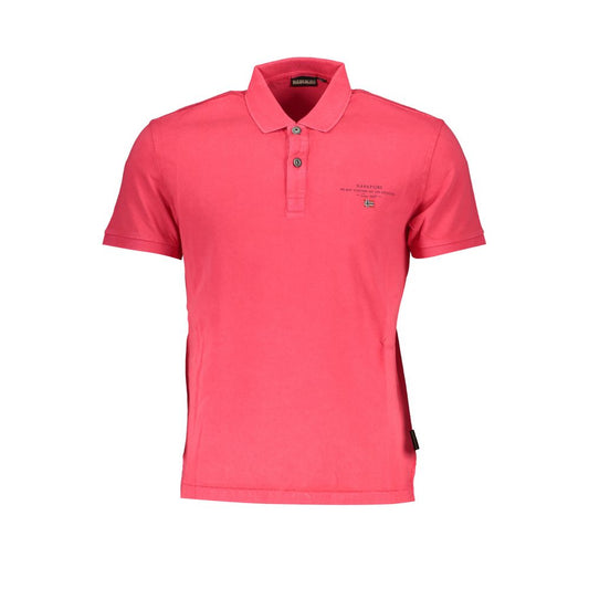 Pink Cotton Polo Shirt