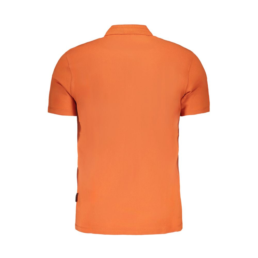 Orange Cotton Polo Shirt