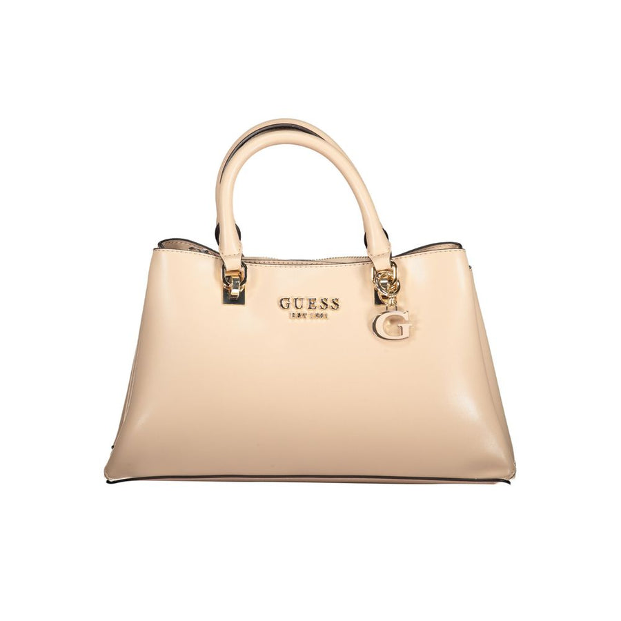 Beige Polyethylene Handbag