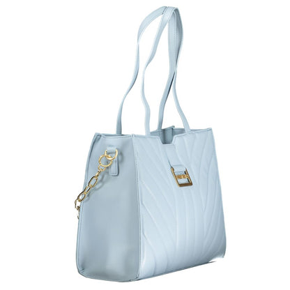 Light Blue Polyethylene Handbag