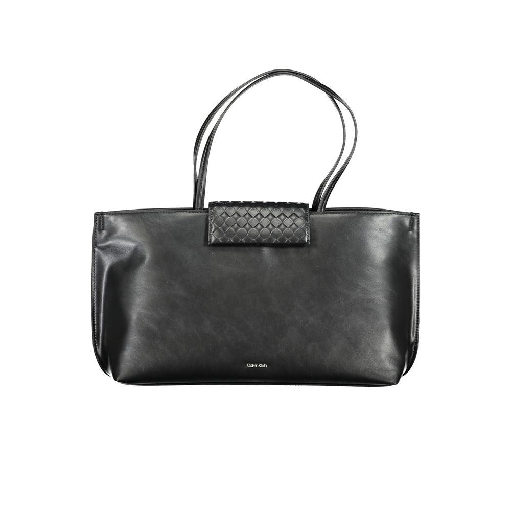 Black Polyester Handbag