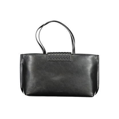 Black Polyester Handbag