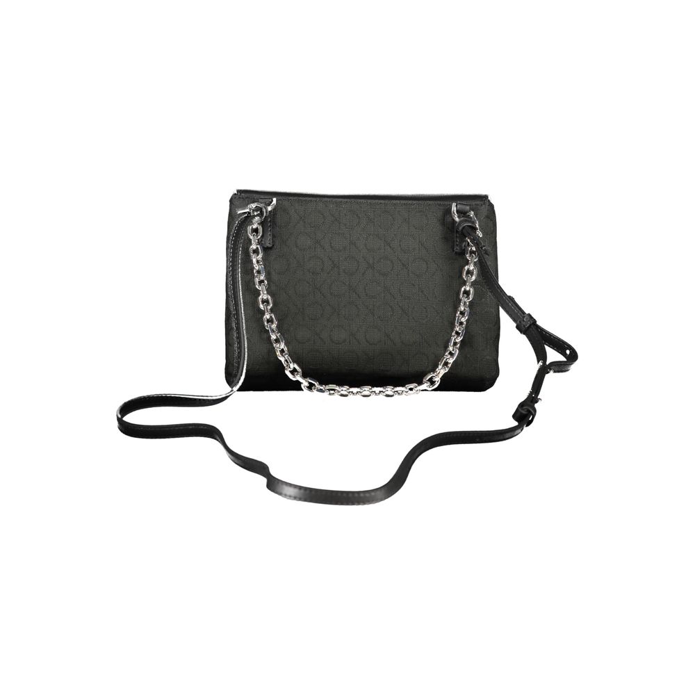 Black Polyester Handbag