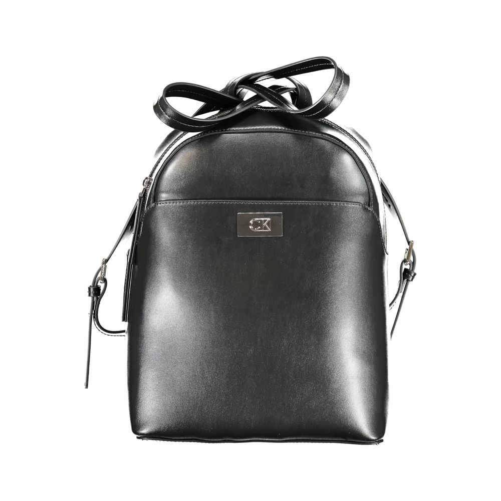 Black Polyester Backpack