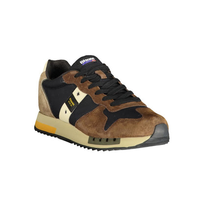 Brown Polyester Sneaker