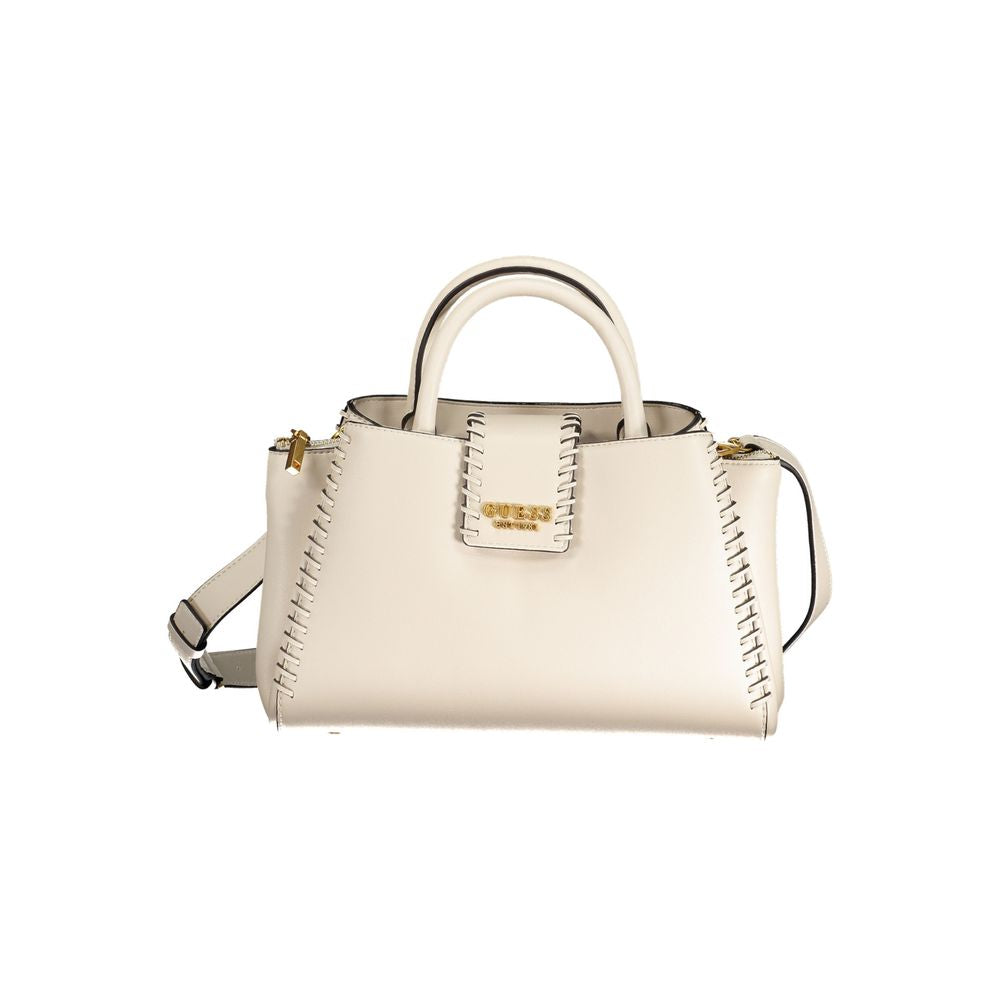 Beige Polyethylene Handbag