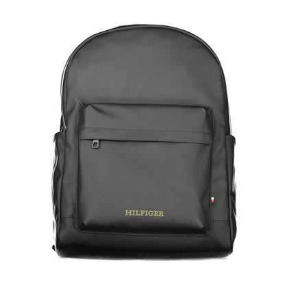 Black Polyester Backpack