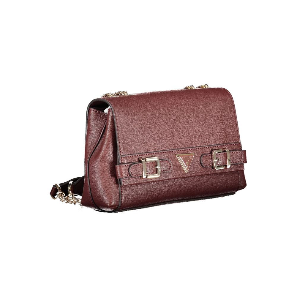 Brown Polyethylene Women Handbag