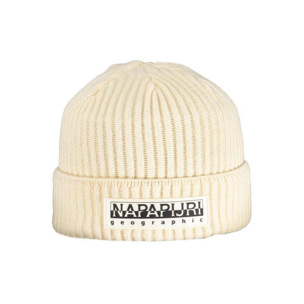 Beige Acrylic Men Cap