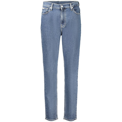 Blue Cotton Women Jeans