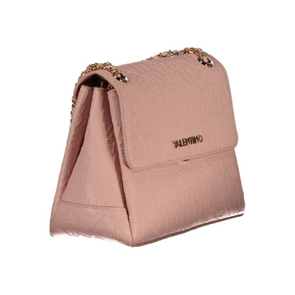 Pink Polyethylene Women Handbag