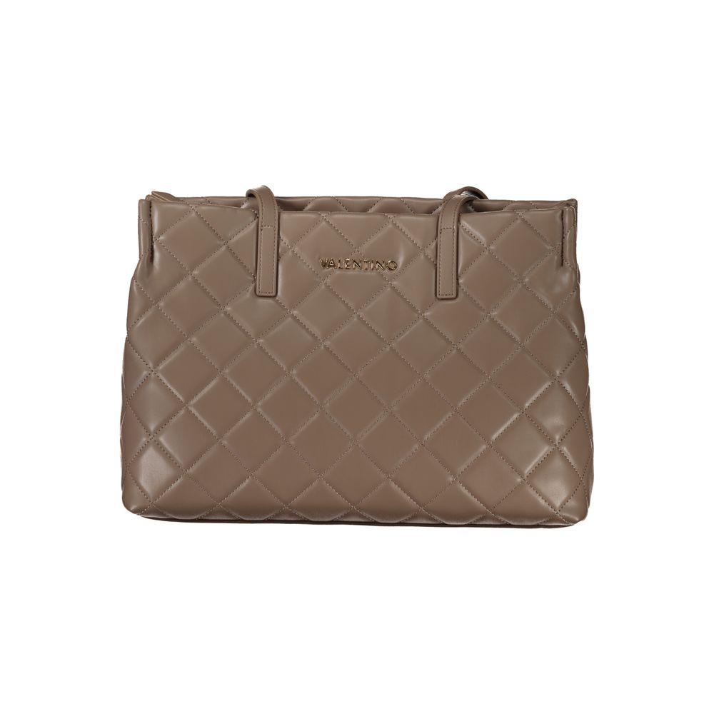 Brown Polyethylene Women Handbag