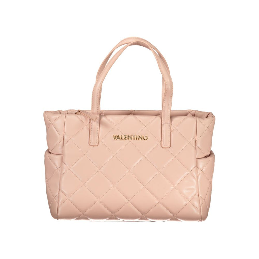 Pink Polyethylene Women Handbag