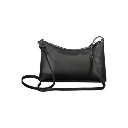 Black Polyester Women Handbag