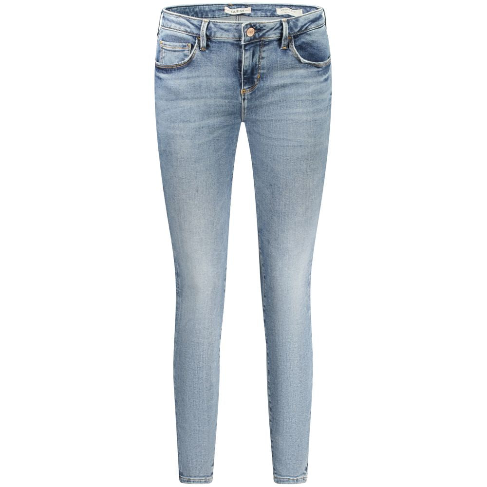 Blue Cotton Women Jeans