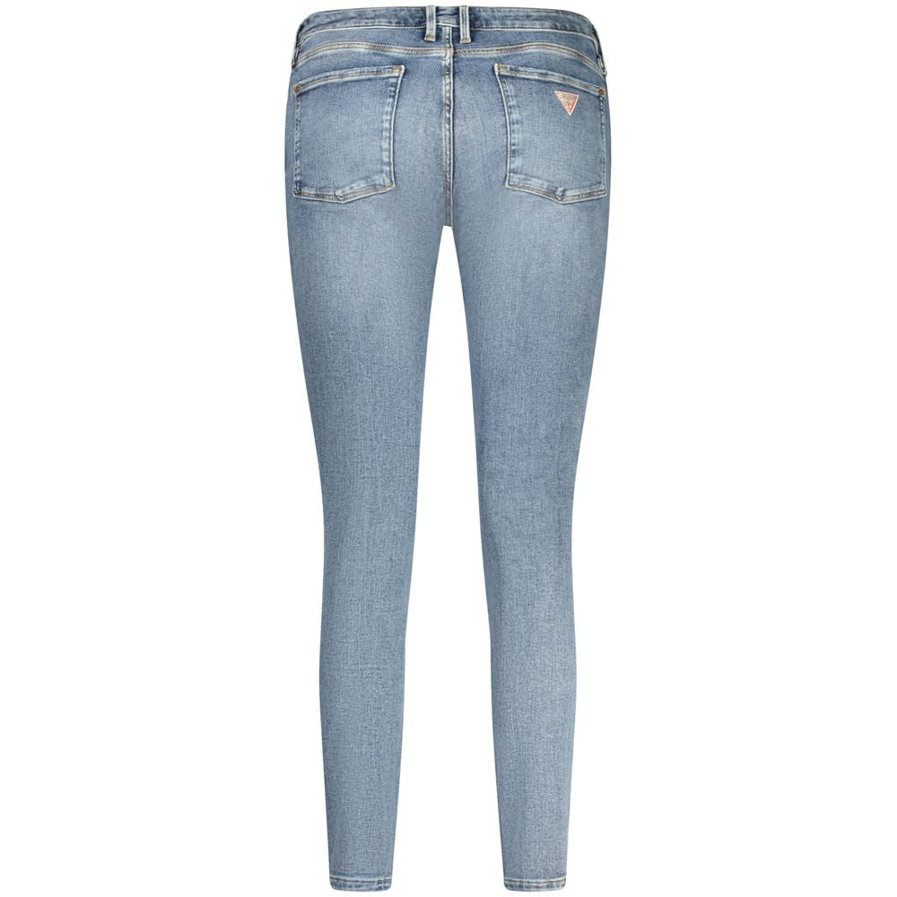 Blue Cotton Women Jeans