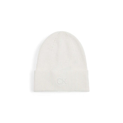 White Cotton Cotton Hat