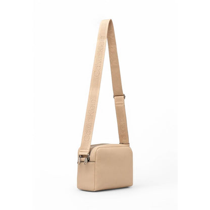 Beige Polyethylene Handbag