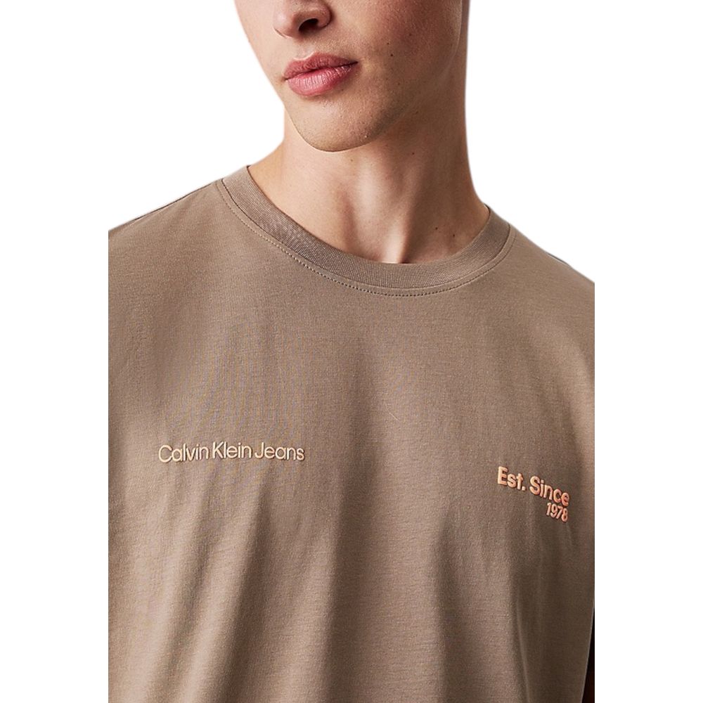 Beige Cotton T-Shirt