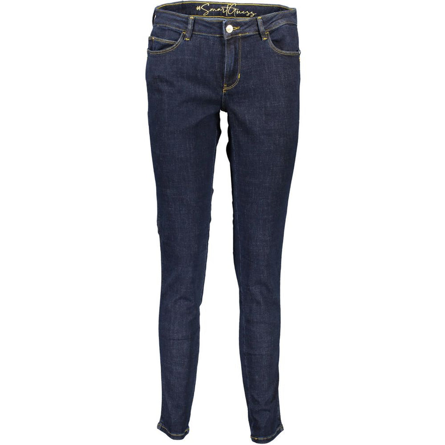 Blue Cotton Women Jeans