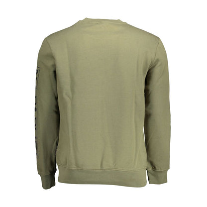 Green Cotton Men Sweater